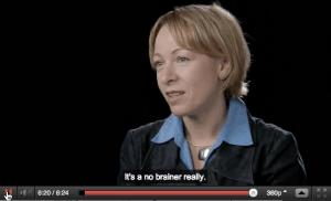 Video caption sample with text that says it's a no brainer really