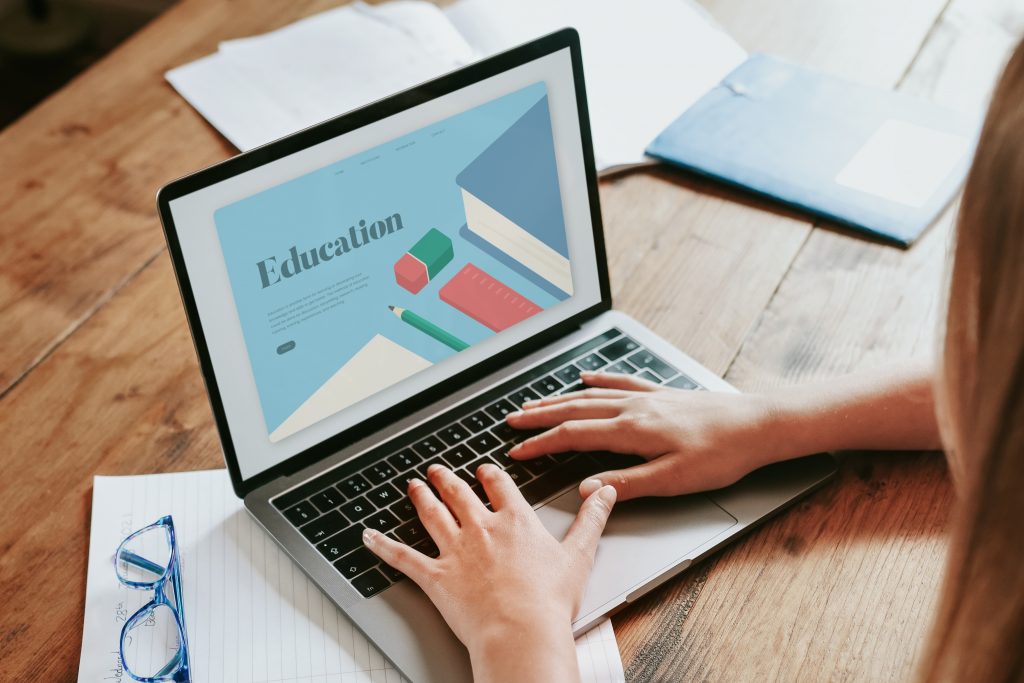Teacher adding eLearning closed captions to content